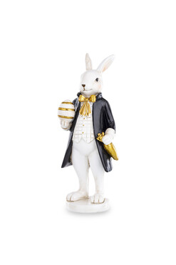 OD RĘKI Bunny Back Easter, figurka zajączek wielkanocny, Gentleman A, wys.20cm