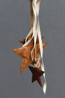 Miedziany Świąteczny, wianek dekoracyjny z jeleniem