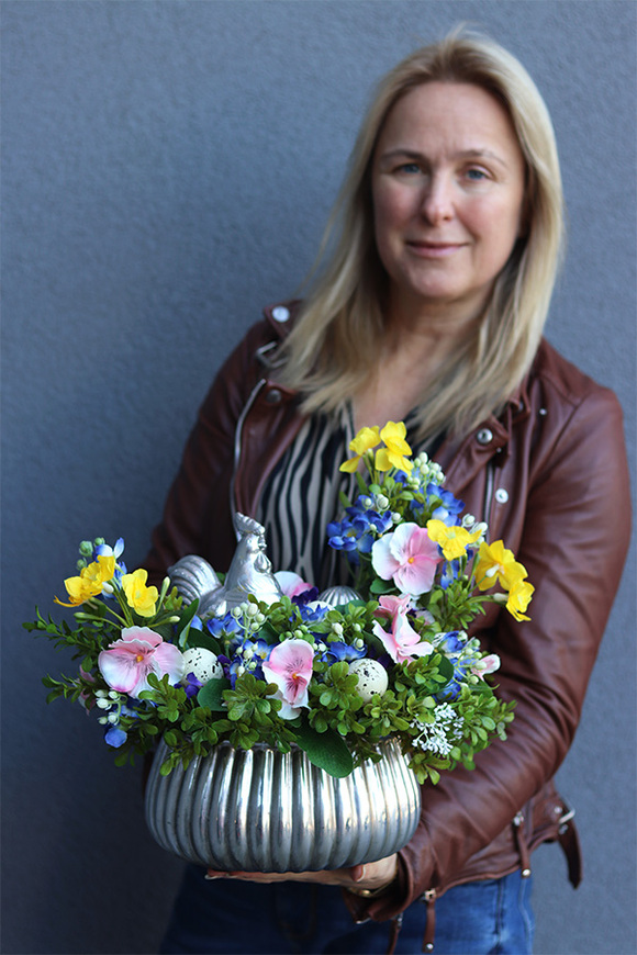 Polska Kurka, stroik wielkanocny z kurą