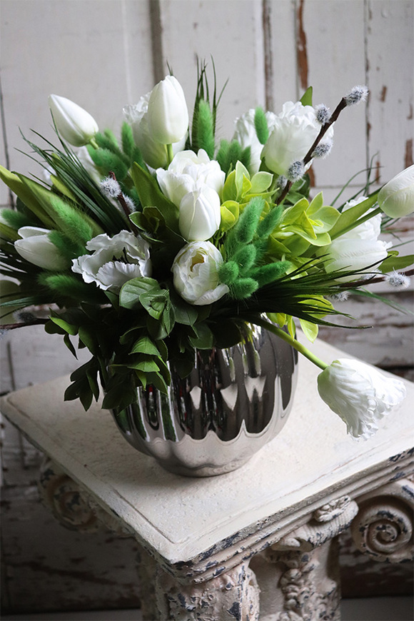 Bizanto, kompozycja wiosenna z tulipanami, wym.31x41cm