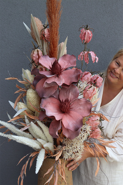 Boho Maxi, dekoracyjny bukiet w wazonie