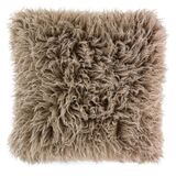 Fluffy Alpaka, poduszka dekoracyjna z futerkiem, beżowa, wym.50x50cm 