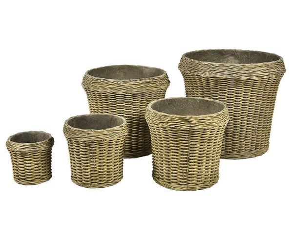 Boho, donica beż 4E, wym.21x21x19cm