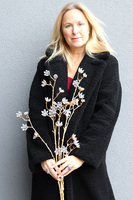 Golden Winter, gałązka sztuczny kwiat