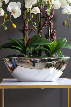 Laos Silver Big, efektowny sztuczny storczyk, wys.78cm