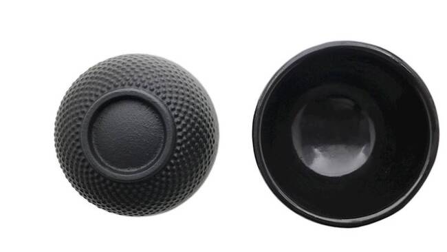 Awaji, żeliwne czarki do herbaty, czarne, kpl.2szt, poj.150ml