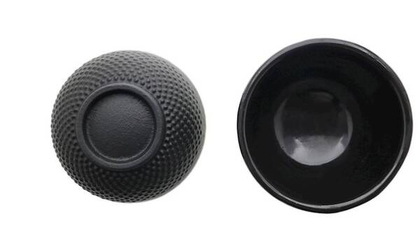 Awaji, żeliwne czarki do herbaty, czarne, kpl.2szt, poj.150ml