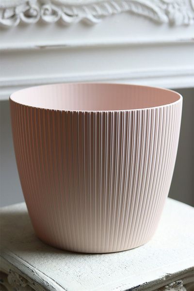 Magnolia, osłonka doniczka, beżowa,