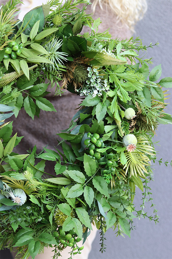 Green Kongo, zielony wianek z eukaliptusem