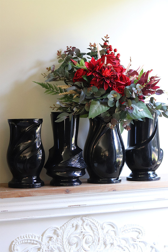 Czerń Żałobna A, ciężki flakon nagrobny