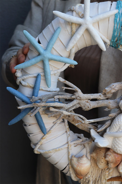 Syrenka, marynistyczny wianek do powieszenia na drzwiach