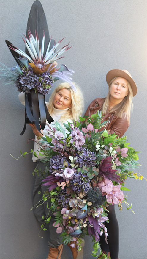 Mortario Violet, okazała wiązanka nagrobna