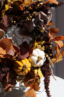 Boho Pumpkins, dekoracyjny wianek ze stabilizowanych roślin, śr.40cm