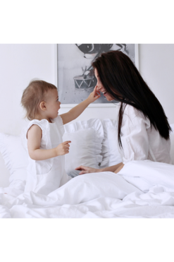 Margaret, komplet pościeli bawełnianej z falbaną, biała, 160x200