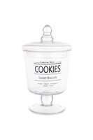 Sweets&Treats, szklana bomboniera na nodze G, wym.22x12x12cm