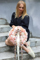 Hortensje Jesienne, wianek na drzwi z hortensji