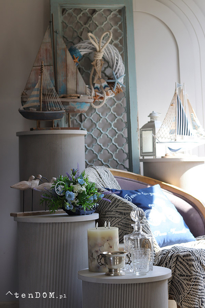 Seaside B, figurka drewniana żaglówka