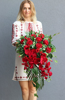 Sen o Czerwieni, kompozycja nagrobna w naczyniu