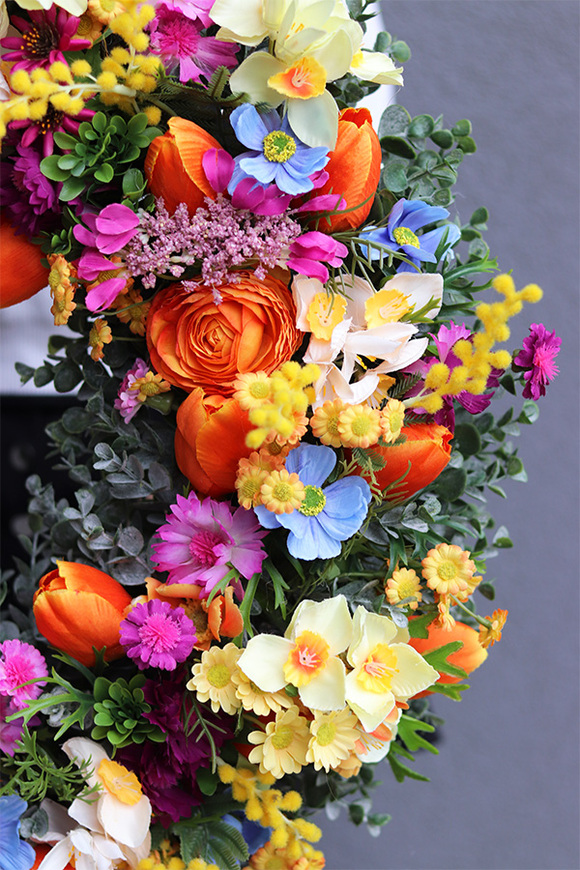 Coloretto, wiosenny wianek na drzwi