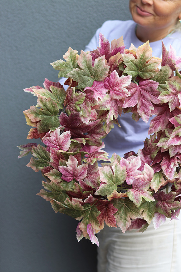 Jesienne Rumieńce, jesienny wianek na drzwi