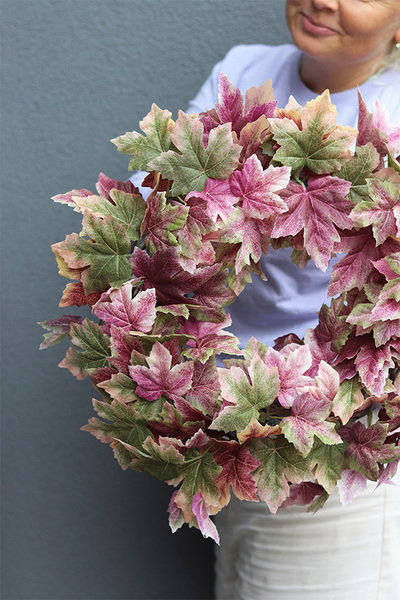 Jesienne Rumieńce, jesienny wianek na drzwi