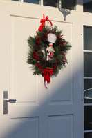 Dziadek do orzechów, wianek bożonarodzeniowy, wym.50cm