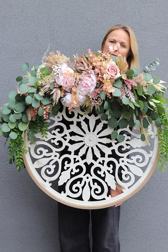 Sand Flowers 3, dekor ścienny z kwiatami