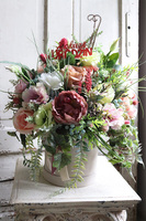 Felinea, welurowy flowerbox z życzeniami, wys.49cm 