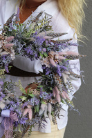 Lavendula, wianek dekoracyjny z lawendą