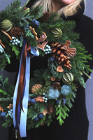 Domowy Zakątek, świąteczny wianek na drzwi