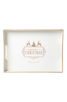 Merry Christmas Gold, dekoracyjna taca świąteczna