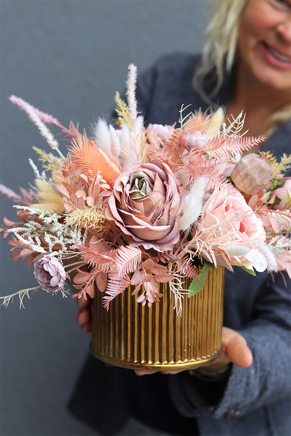 Melista, jesienna kompozycja w naczyniu