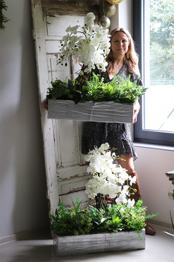 dekoracja ze storczyków Hefrano Dekoria, dł.70cm