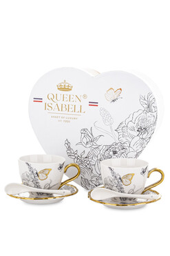 Butterfly Garden, filiżanka z łyżeczką, kpl.2szt, poj.200ml 