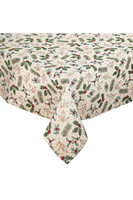 Ostrokrzew, świąteczny obrus gobelinowy