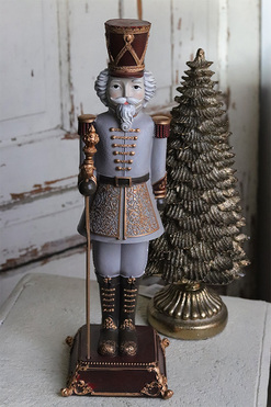 OD RĘKI Mikołaj G, figurka bożonarodzeniowa dziadek do orzechów, wys.42cm