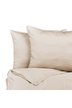 Cotton Minimal, komplet pościeli bawełnianej, nude, 160x200