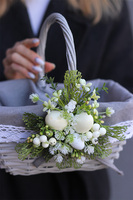 Wiosna 3, dekorowany koszyczek wielkanocny,