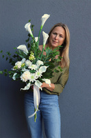 Kallisa Biel, bukiet nagrobny z kallą