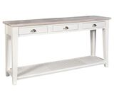 konsola z szufladami Bristol White