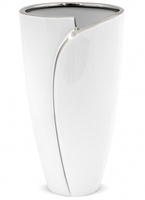 Arco White, wazon ceramiczny, wym.29.5x16x16cm
