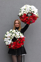 Polska 2, piękny wianek stroik patriotyczny