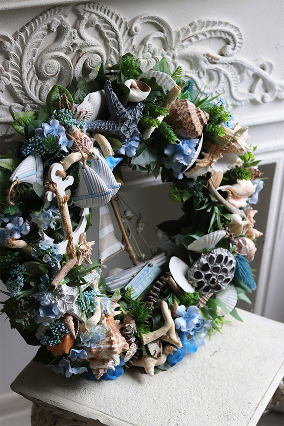 Morska Żegluga 2, marynistyczny wianek do powieszenia