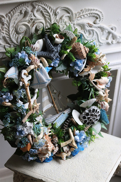 Morska Żegluga 2, marynistyczny wianek do powieszenia