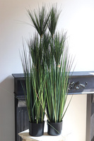 Papirus Dark Green, sztuczna trawa w plastikowej donicy