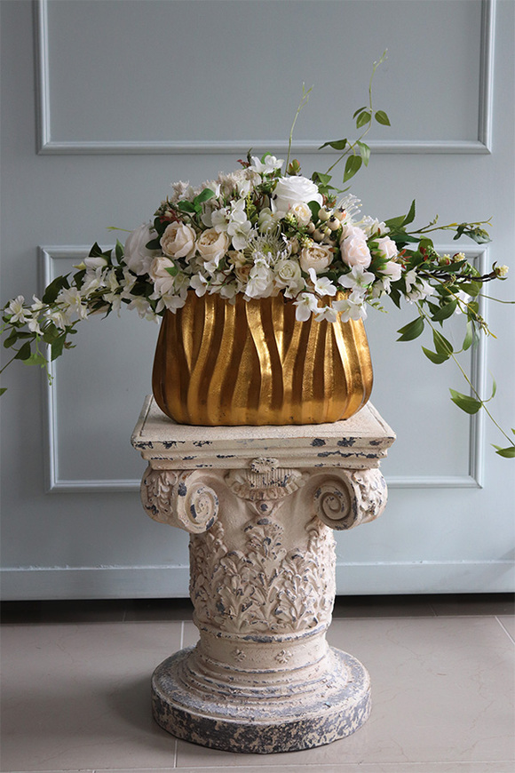 ekskluzywna kompozycja kwiatowa, Gold Trevisto, wym.39x54cm