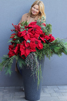 Gwiazda Betlejemska Grandena, wysokiej jakości sztuczna roślina