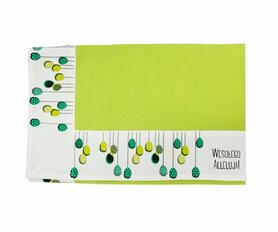 Alleluja na Zielono, wielkanocny obrus, wym.85x85cm