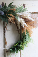 delikatny wianek na obręczy, Subtelle Naturia, śr.37cm 