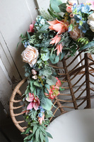 sztuczna girlanda kwiatowa boho